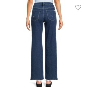 Hudson Jeans Blue Flare Wide Leg Cropped Denim